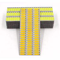Puce LED COB 25x7mm 1W, source lumineuse miniature, ampoule LED 3V 3.7V, blanc chaud et blanc froid 3000K 6000K pour lampe de travail, signalisation, éclairage DIY