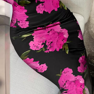 Vestidos elegantes para mujer, informales, vacaciones, estampado Floral, encaje, moda, temperamento, cuello en U, Maxi vestido ajustado, verano, novedad de 2024 - Product Image 2