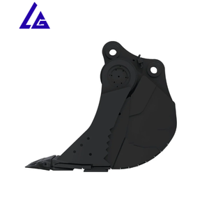Сверхмощный гидравлический ковш для экскаватора челюсти со сменными зубьями для работ по разрушению горных пород - Product Image 5
