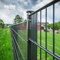 Clôture à double fil personnalisée de vente chaude, clôture de limite de jardin sécurisée, prix d'usine direct