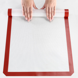 Tapis <span class=keywords><strong>de</strong></span> cuisson en silicone antiadhésif professionnel, sans BPA, <span class=keywords><strong>de</strong></span> qualité alimentaire, pour four, <span class=keywords><strong>feuille</strong></span> <span class=keywords><strong>de</strong></span> pâtisserie en <span class=keywords><strong>fibre</strong></span> réutilisable, compatible lave-vaisselle - Product Image 4