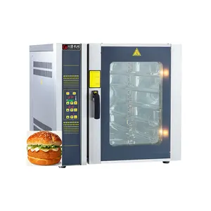 Oven roti komersial dengan konveksi untuk roti, Baguette, tar, dan lainnya, nampan elektrik atau Gas 5/8/10/12 untuk roti