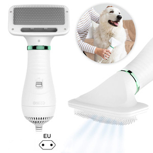 Secador de Pelos para Animais de Estimação 2 em 1 de Silicone Ecológico de Luxo, com Sopro de Ar, para Cães e Gatos, para Limpeza e Banho no Banheiro - Product Image 1