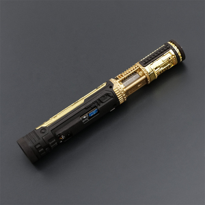 TXQSABER OBW EP4 Steel Hilt Golden Core Weathering Pixel Sable de luz <span class=keywords><strong>Stur</strong></span> Blue Light Saber SN Pixel Light Up Juguetes - Product Image 5