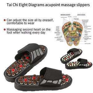 Pantoufles de Massage de santé des pieds féminins Thérapie d'acupression Médical Rotation Percussion Soulagement de la douleur Chaussures de massage des pieds - Product Image 4