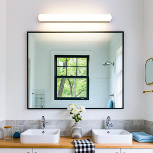 ไฟติดผนัง LED สแตนเลสสตีลทันสมัยสำหรับห้องน้ำ กระจกแต่งหน้า แสงวอร์มไวท์ 2700K ติดผนัง รับประกัน 3 ปี CRI 80 - Product Image 3