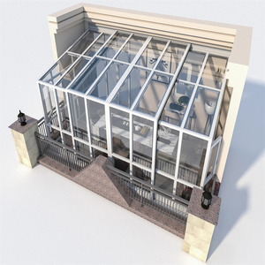Véranda moderne en aluminium avec toit en verre trempé pour hôtel, jardin d'hiver, abri extérieur - Product Image 3