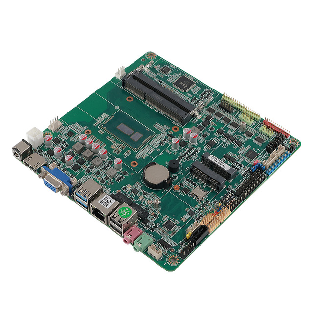 Mini ITX Board with Intel Core I3 I5 Processor Dual LAN 6 COM Ports SATA MSATA Expansion 170mm*170mm Industrial Motherboard