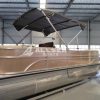 Bateau de transport de passagers et de marchandises en aluminium soudé de 7,5 m (25 pieds) homologué CE, haute vitesse, avec moteur hors-bord pour le transport entre les îles