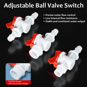 Vanne d'arrêt ZDVseal 12-12 mm avec embouts de tuyau égaux, inodore, facile à utiliser pour le contrôle manuel du débit d'eau - Product Image 2