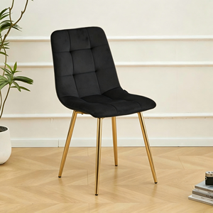 <span class=keywords><strong>Chaise</strong></span> de salle à manger moderne de luxe, stable, en acier inoxydable, avec revêtement en velours, pour restaurant, maison, appartement, hôtel, mariage - Product Image 4