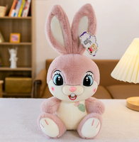 Peluche Lapin Rose Japonais Xinhui, Grande Poupée Rembourrée pour Enfants et Bébés avec Fonction Anti-Stress