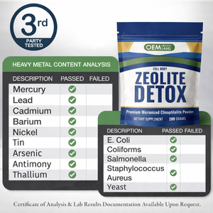 Polvere Detox alla Zeolite OEM, Clinoptilolite Naturale, Integratore Dietetico per Disintossicazione Completa del Corpo, Supporta Energia e Concentrazione per Adulti - Product Image 4