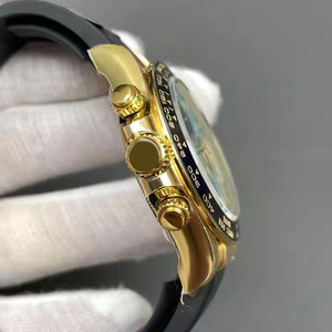 นาฬิกาข้อมือผู้ชาย <span class=keywords><strong>BARRY</strong></span> POLO 2025 รุ่นล่าสุด ตัวเรือนโลหะผสม ขนาด 20 มม. พร้อมเข็มคริสตัล สายยาง สีฟ้าเทอร์ควอยซ์ หน้าปัดควอตซ์  แบบสปอร์ตโครโนกราฟ - Product Image 2