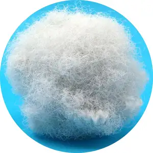 Recycled Textile PSF White Colored 80DX64mm PET Fibre