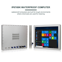 PC industriel automatique étanche 19 pouces I5-6200U IP67 IP66 Windows 10 8 7 Linux Ubuntu Ordinateur intégré à écran tactile résistif