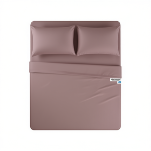 Juego de sábanas individuales Viasoft 176x257 cm, algodón transpirable, hipoalergénico, teñido liso, para uso doméstico - Product Image 1