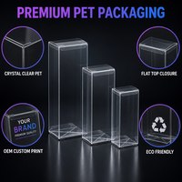 Boîtes d'emballage personnalisées en plastique transparent PET PVC PP |   Boîte cadeau en cristal transparent |   OEM Écologique Plusieurs Tailles Disponibles