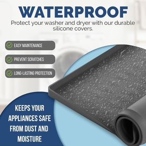 Fundas para Lavadora y Secadora de 51.2" X 25.6" para la Parte Superior, 1 Alfombrilla de Silicona Antideslizante para Proteger la Parte Superior de la Lavadora y la Secadora - Product Image 3