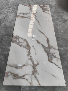 Panneau de cuisine en PVC brillant, résistant à l'eau et au feu, épaisseur 3 mm, imitation marbre, avec service de découpe - Product Image 5