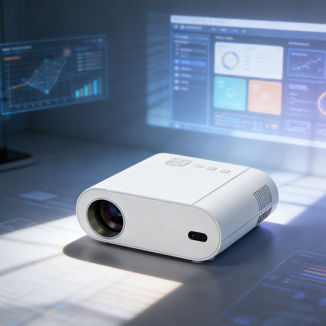 L007AQ Mini Portable 1080P HD Projector Android 11 WiFi 6 for 5.2 for Home Cinema & Outdoor Movie Nights