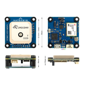 โมดูล GNSS Mateksys M9N-G4-3100 ชิปเซ็ต Ciocomm อินเทอร์เฟซ UART 5V สำหรับการถ่ายภาพทางอากาศ FPV - Product Image 3