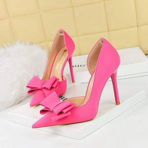 Best Seller Designer Fashion 2025 Sweet Pointed Toe <b>Bows</b> Stiletto High Heels for Ladies - Product Image 5