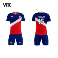 Ensemble d'uniformes de football avec logo personnalisé, impression par sublimation, maillot et short de football, nom/numéro personnalisé