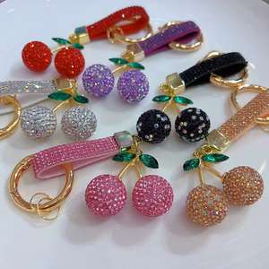 Lussuoso portachiavi con diamanti pieni di diamanti intarsiati con messaggio di benedizione borsa di moda ciondolo portachiavi per auto vendita diretta in fabbrica - Product Image 4