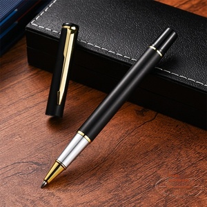 Bolígrafo de <span class=keywords><strong>gel</strong></span> de metal negro novedoso 801 al por mayor <span class=keywords><strong>tinta</strong></span> con logotipo personalizada para reuniones de negocios bolígrafos de firma publicitaria - Product Image 3