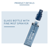 Flacons de parfum vaporisateurs carrés en verre vides, minimalistes et luxueux, personnalisables, 3 ml/5 ml/10 ml, avec bouchon à vis en aluminium mat