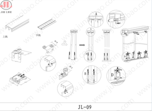 <span class=keywords><strong>Roue</strong></span> <span class=keywords><strong>de</strong></span> porte robuste junaobao <span class=keywords><strong>avec</strong></span> porte coulissante à <span class=keywords><strong>ressort</strong></span> roues en alliage <span class=keywords><strong>de</strong></span> zinc rouleau inférieur <span class=keywords><strong>de</strong></span> garde-robe - Product Image 6