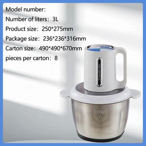 2025加纳最畅销的高速电动食品处理器2L 3L 300W食品级福福机不锈钢婴儿食品切碎机 - Product Image 3