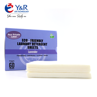 Lembaran Deterjen Pakaian yang Dapat Larut, Hipoalergenik, Bebas Pewarna, Formula untuk Kulit Sensitif