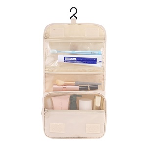 Sac à cosmétiques de grande capacité de style coré<span class=keywords><strong>en</strong></span> avec fermeture éclair, crochet de <span class=keywords><strong>voyage</strong></span>, rangement séparé sec et humide, sac à main portable - Product Image 6