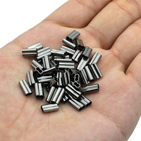 Usine en gros Stock Double baril pêche manchons à sertir cuivre Tube connecteur outil étanche métal taille 0.8-2.6mm pour la carpe