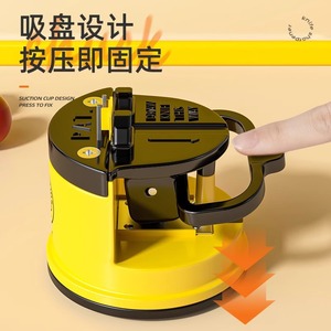 Little Yellow Duck <b>Knife</b> <b>Sharpener</b> Manual Multi Grit Carbon Steel Household Kitchen Tool - Product Image 3