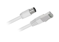 Cobre puro RJ45 macho TV9.5 conector PVC Micro USB gimnasio banco de energía eléctrica Cable con trenza de teléfono de cuero para uso en computadora