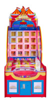Machine à lancer des balles à monnayeur en métal pour jeux de fête foraine