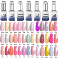 Vernis à ongles gel avec logo personnalisé 280 couleurs un ensemble pour salon de manucure Vernis semi-permanent UV/LED Vernis gel sans TPO