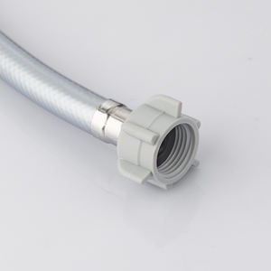 Tuyau de raccordement <span class=keywords><strong>flexible</strong></span> en caoutchouc <span class=keywords><strong>sanitaire</strong></span> en PVC tressé gris clair moderne de bonne qualité et durable, anti-explosion - Product Image 2