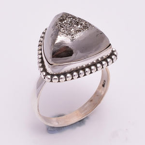 แหวนเงินดรูซี่เงินโบราณ925ทำมือเครื่องประดับแฟชั่นสำหรับผู้หญิงสำหรับงานแต่งงาน - Product Image 2