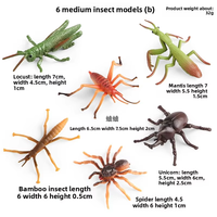 Vente en gros d'usine de jouets en PVC solides représentant des animaux : insectes, araignées, requins marins - Aides pédagogiques éducatives