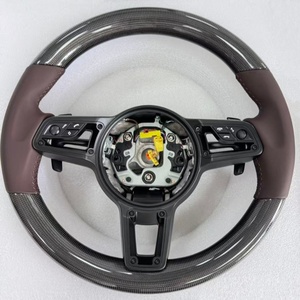 Volante in Carbonio Personalizzato per Panamera Cayenne Boxster <span class=keywords><strong>Taycan</strong></span> 911 993 981 991.1 - Product Image 4