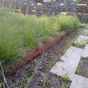 Gnee Garden 6 Pack 10 Inch Rust Color Rectangle Garden Bed <b>Edging</b> with Latches Weatherproof <b>Metal</b> <b>Border</b> for Outdoor Gardens - Product Image 1