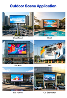 Pantalla LED de Pared P5, Panel de Visualización Publicitaria, Impermeable IP65, Pantalla LED a Todo Color, Cartel Digital