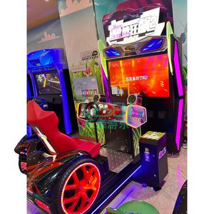 Machine de jeu d'arcade d'intérieur à monnayeur, simulateur de course automobile, structure métallique, anglais, 110-240V, un joueur, pour divertissement - Product Image 6