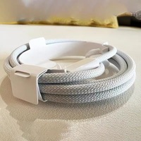 Cable de Carga Rápida de Datos y Energía Tipo-C USB C, Protector de Cables, Cable de Carga para Teléfono, Nailon Puro