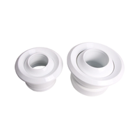 Diffuseur d'air à buse sphérique en plastique au design moderne pour systèmes CVC, climatisation, réglable, durable et facile à utiliser