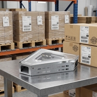 Trampa para Ratones Triangular de Acero Inoxidable Sólido, Capacidad para 30 Ratones, Ecológica, Caja de Control de Roedores con Ventana Transparente para Interiores y Exteriores